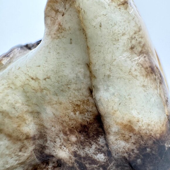 17 c ? Jade Carved Mythical Beast Dragon Foo Dog Figurine Rustic Stone Antique - Picture 10 of 10